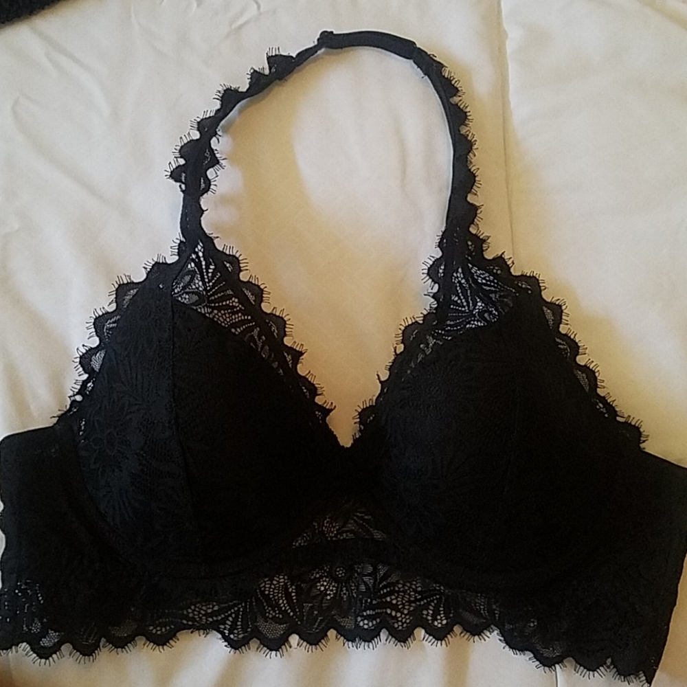 Victoria's Secret black lace bra